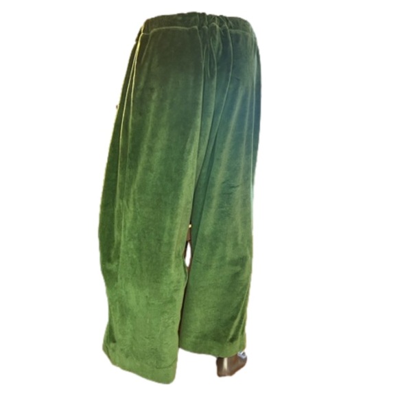 3X 1.State green velour pull on elastic waist lounge jogger pants with pockets - Picture 9 of 14